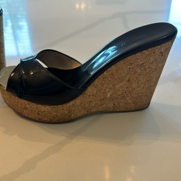 Jimmy Choo Wedge Sandal-size 37 - Picture 6 of 12
